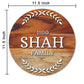 Personalized Wooden Round Name Plate for House Office Décor