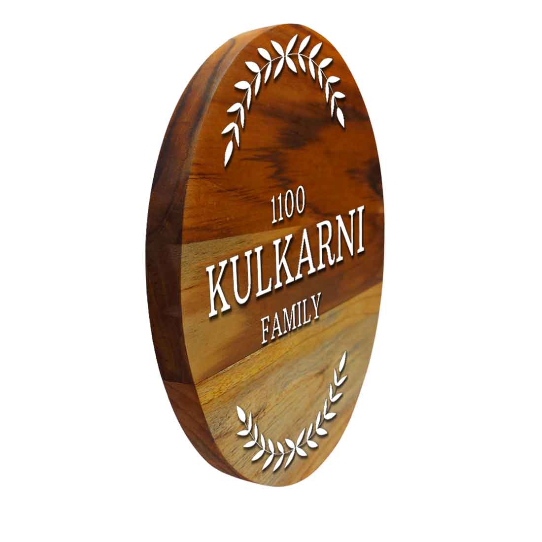 Customized Wooden Name Plate Design for Home Entrance Acrylic Letters