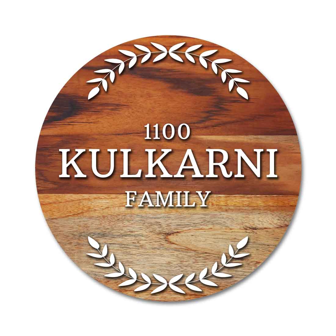 wooden name plate design for home