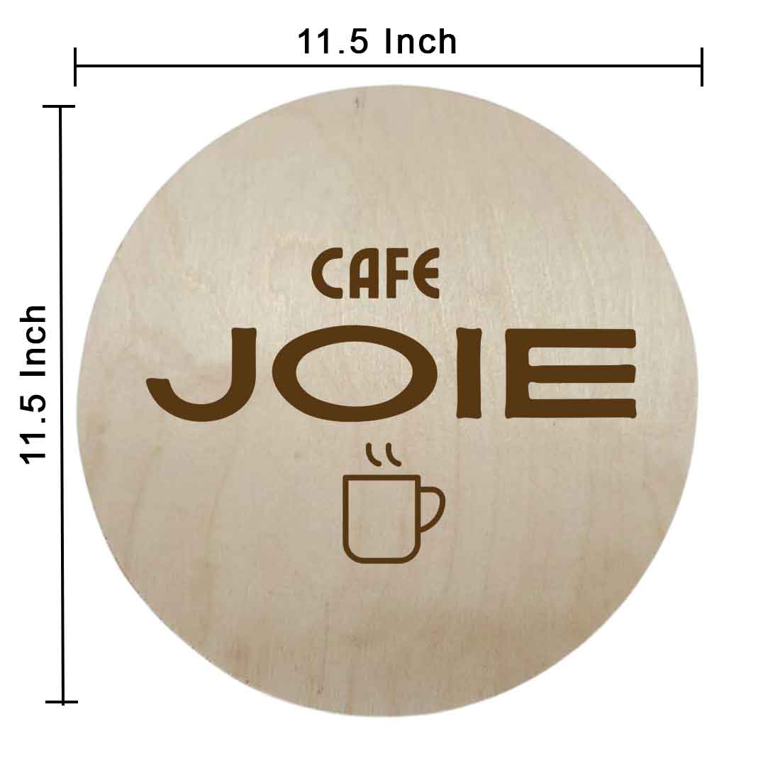 Customized Engraved Round Wooden Name Plate for House Outdoor Entrance