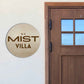 Personalized Round Engraved Name Plate for Home Flat Outdoor Name Board