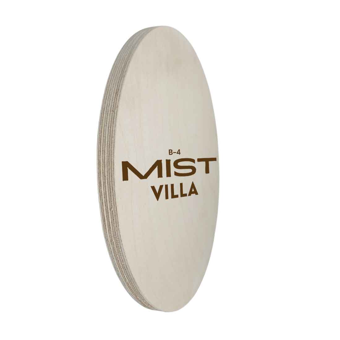 Personalized Round Engraved Name Plate for Home Flat Outdoor Name Board