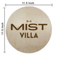 Personalized Round Engraved Name Plate for Home Flat Outdoor Name Board