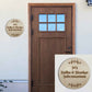 Personalized Name Plate for House Flat Bungalows Engraved Wooden Name Board Round