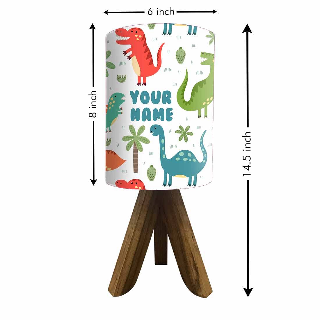 Personalized Lamp For Kids - Dinosour Nutcase