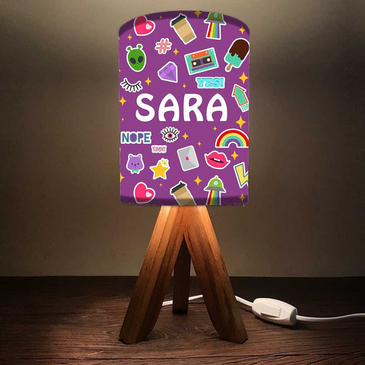 Personalized Tripod Lamp For Living Room - Nope Nutcase