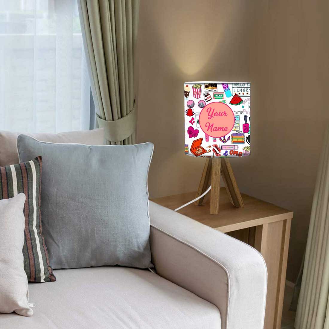 Personalized Bedside Lamp With Switch - Good Day Nutcase