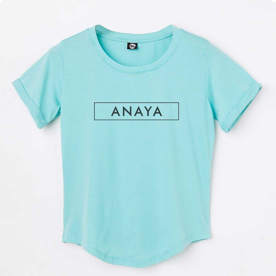 Personalized Boxed Name T-shirt For Women Nutcase