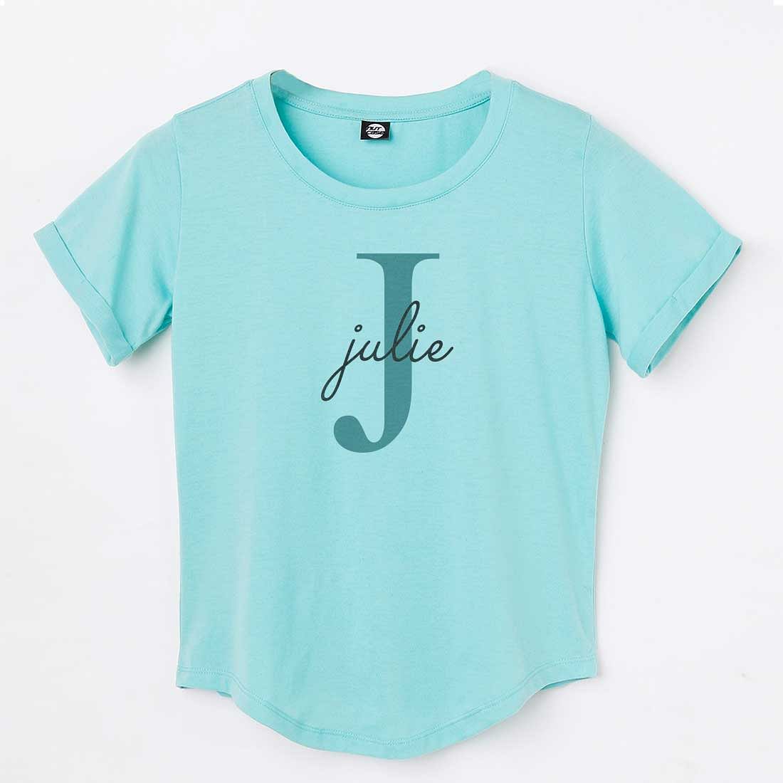 Classy Monogram Personalized T-shirt For Women Nutcase