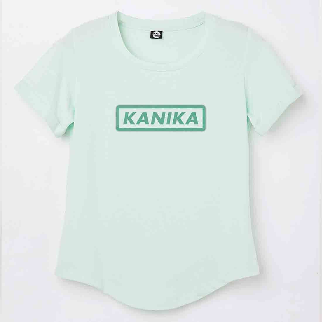 Feminine Rectangle Name Personalized T-shirt For Women Nutcase