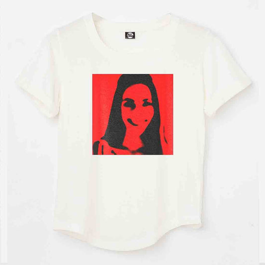 Red Pop Art Photo T-shirt For Women Nutcase
