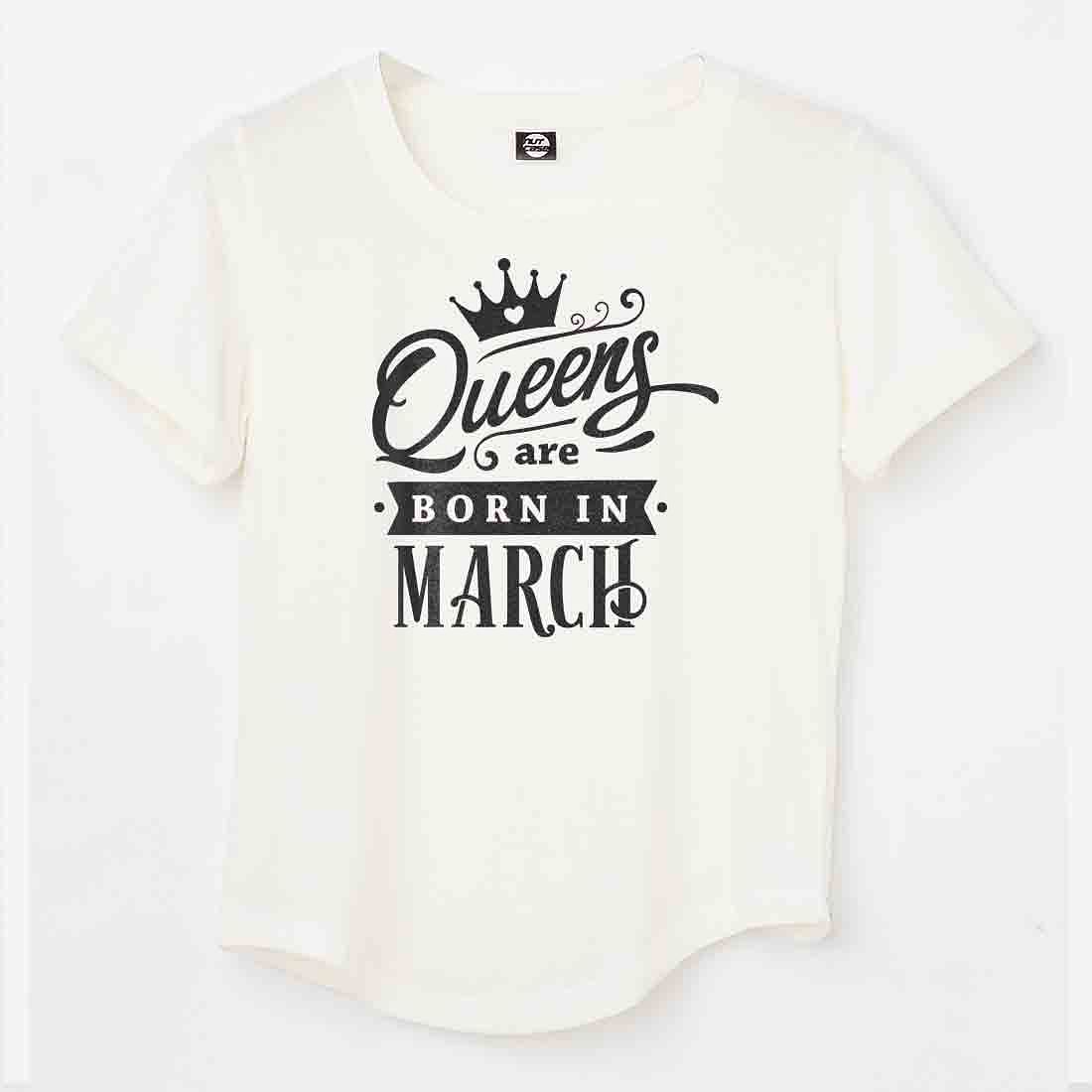 Queens Are Born In Personalized T-shirt For Women Nutcase