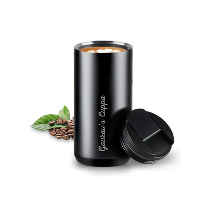 Engraved Personalized Stainless Steel Tumbler Coffee Mug with lid for Office Travel College