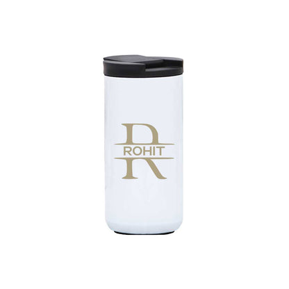 Personalised Steel Mug for Tea Engraved Custom Travel Mug Vacuum Flask (400 ML)