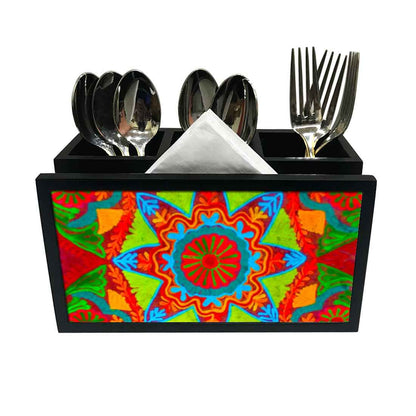 Cutlery Tissue Holder Napkin Stand -  Beautiful Star Design Nutcase