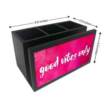 Cutlery Tissue Holder Napkin Stand -  Good Vibes Only Nutcase