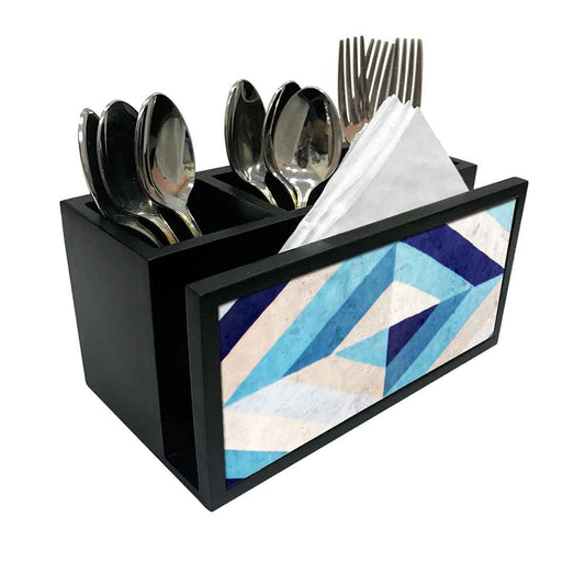 Cutlery Tissue Holder Napkin Stand -  Blue Diamond Nutcase