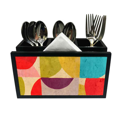 Cutlery Tissue Holder Napkin Stand -  Pattern Design Nutcase