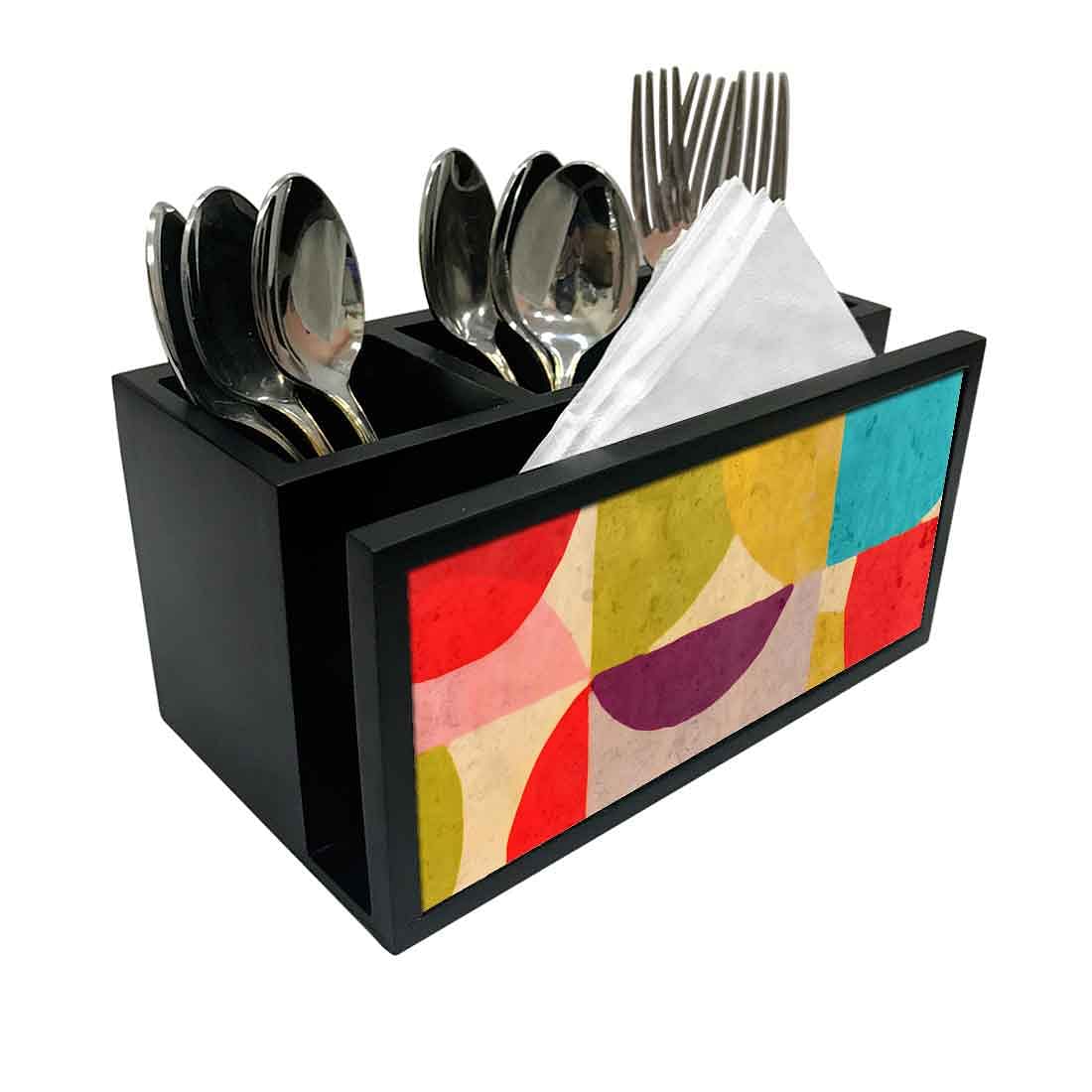 Cutlery Tissue Holder Napkin Stand -  Pattern Design Nutcase