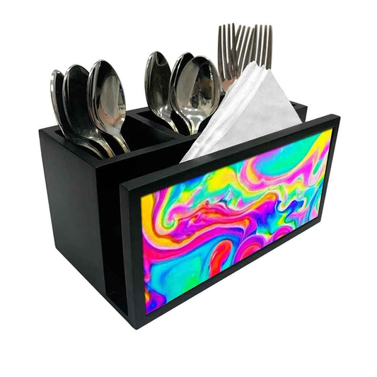 Cutlery Tissue Holder Napkin Stand -  Watercolor Nutcase