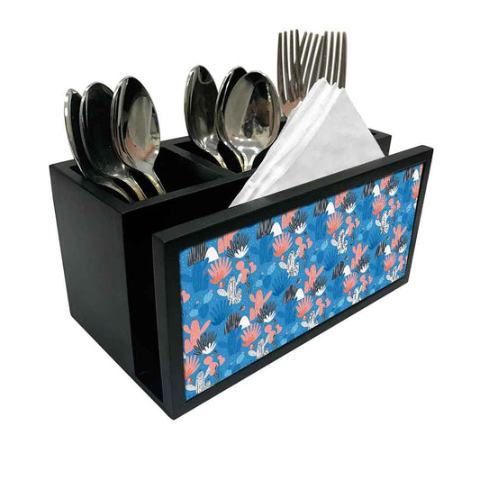 Cutlery Tissue Holder Napkin Stand -  Cactus Nutcase