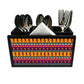 Cutlery Tissue Holder Napkin Stand -  Mexcian Ethnic Design Nutcase