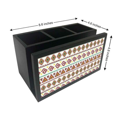 Cutlery Tissue Holder Napkin Stand -  Ethnic Patterns Nutcase