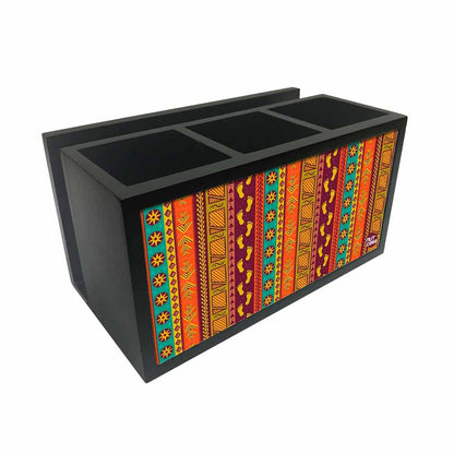 Cutlery Tissue Holder Napkin Stand -  Ethnic Design Nutcase