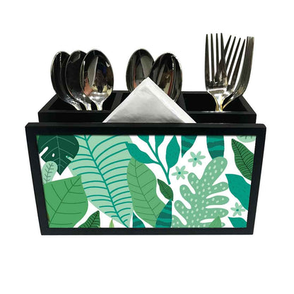 Cutlery Tissue Holder Napkin Stand -  Tropical Nutcase