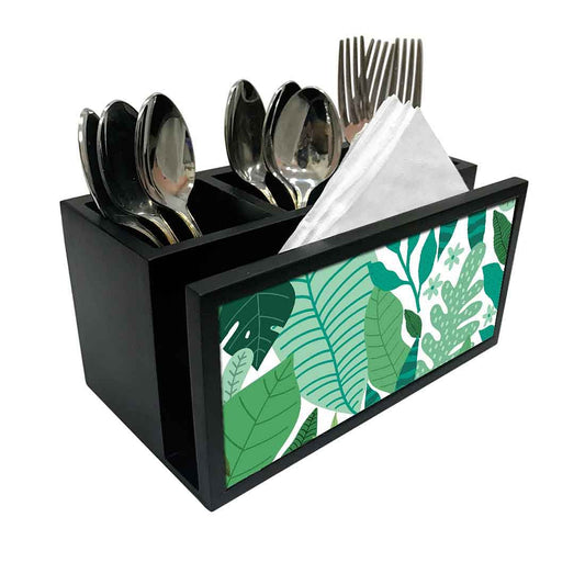 Cutlery Tissue Holder Napkin Stand -  Tropical Nutcase