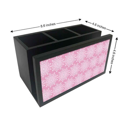 Cutlery Tissue Holder Napkin Stand -  Pink Flower Nutcase