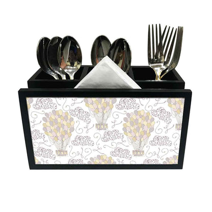 Cutlery Tissue Holder Napkin Stand -  Air Balloon Nutcase