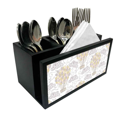 Cutlery Tissue Holder Napkin Stand -  Air Balloon Nutcase