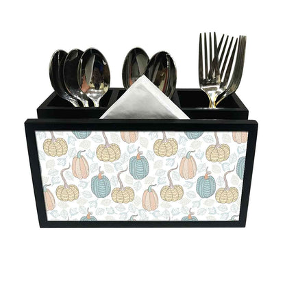 Cutlery Tissue Holder Napkin Stand -  Pumpkin Nutcase