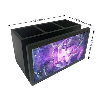 Cutlery Tissue Holder Napkin Stand -  Space Dark Purple Watercolor Nutcase