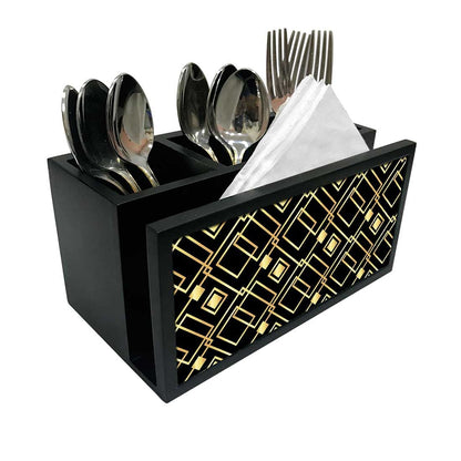 Cutlery Tissue Holder Napkin Stand -  Geometric Nutcase