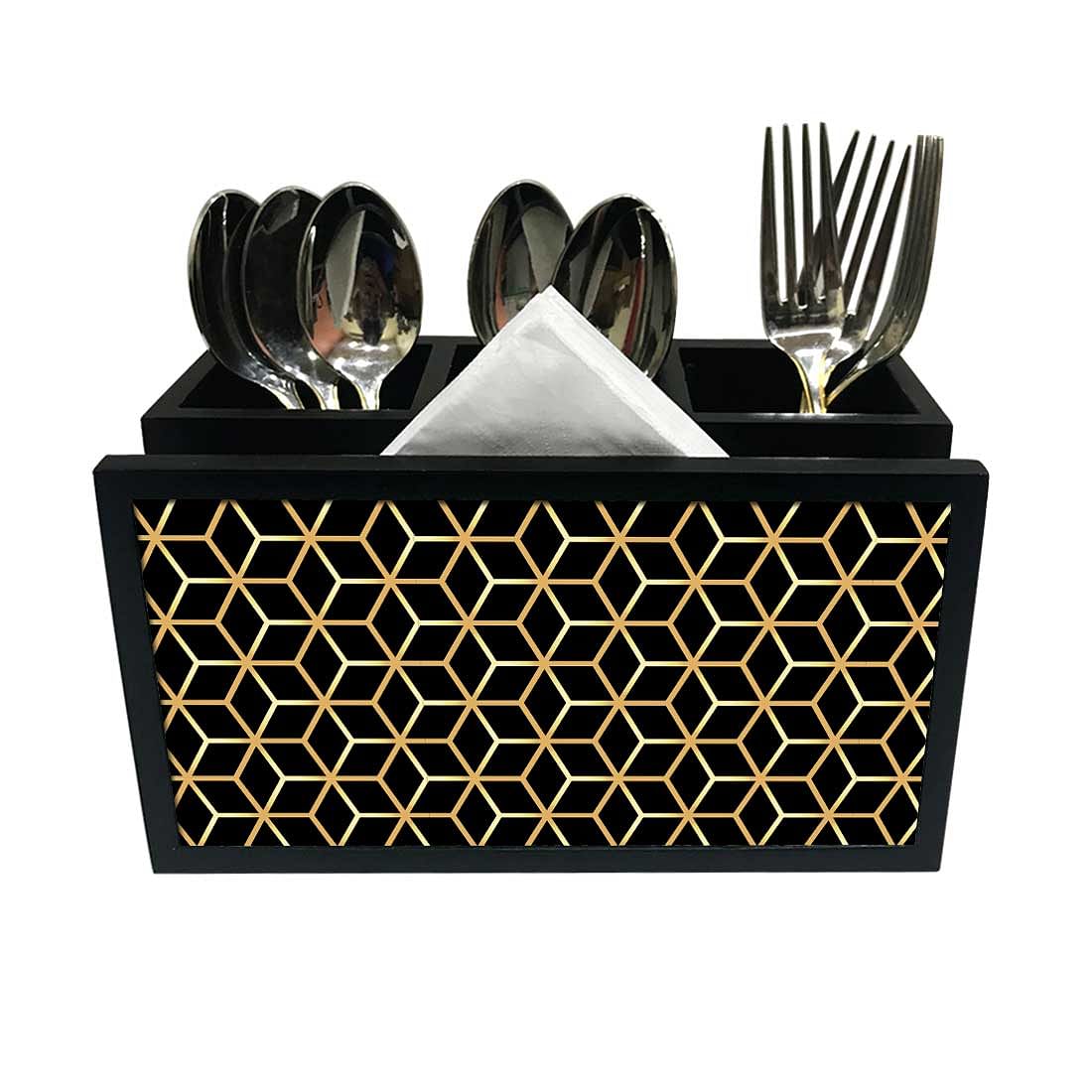 Cutlery Tissue Holder Napkin Stand -  Hexa Nutcase