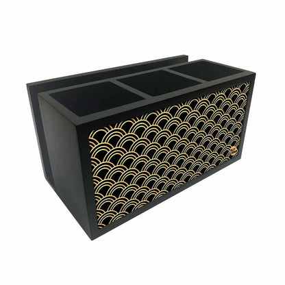 Cutlery Tissue Holder Napkin Stand -  Geometric Pattern Nutcase