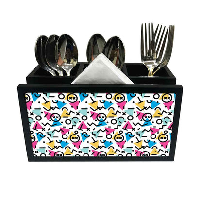 Cutlery Tissue Holder Napkin Stand -  Small Elements Nutcase