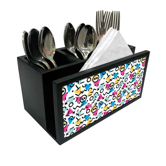 Cutlery Tissue Holder Napkin Stand -  Small Elements Nutcase