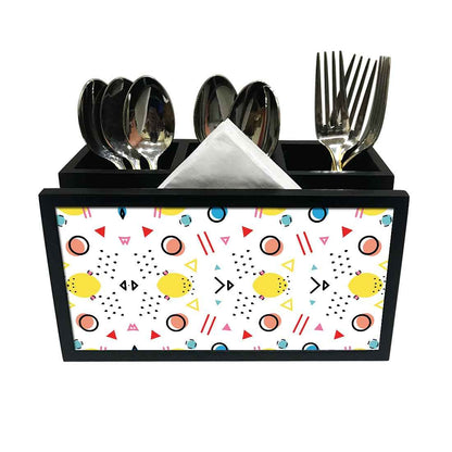 Cutlery Tissue Holder Napkin Stand -  Deigner Patterns Nutcase