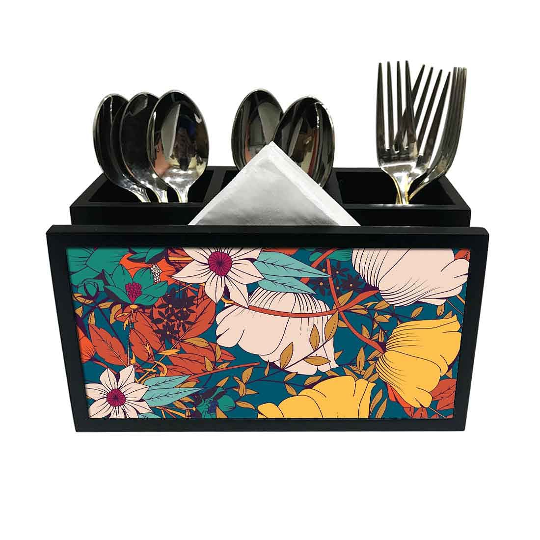 Cutlery Tissue Holder Napkin Stand -  Elegance Nutcase