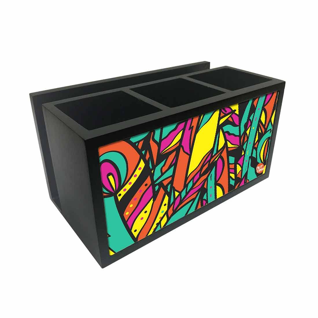 Cutlery Tissue Holder Napkin Stand -  Pop Art Jungle Nutcase