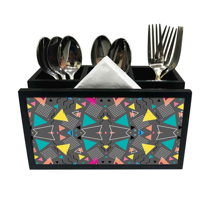 Cutlery Tissue Holder Napkin Stand -  Trance Design Nutcase