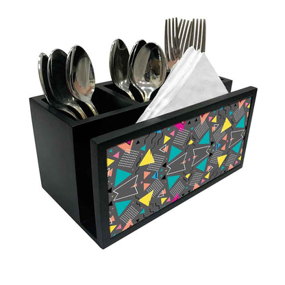 Cutlery Tissue Holder Napkin Stand -  Trance Design Nutcase