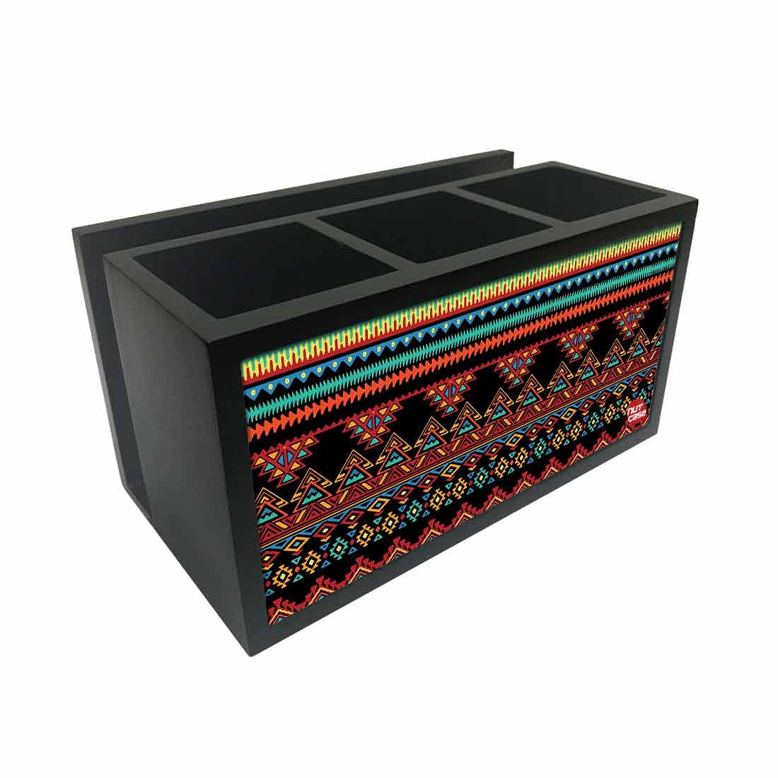 Cutlery Tissue Holder Napkin Stand -  Ethnic Design Nutcase