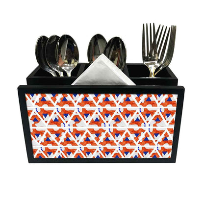 Cutlery Tissue Holder Napkin Stand -  Pattern Shade Nutcase