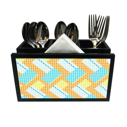 Cutlery Tissue Holder Napkin Stand -  Mix and Match Pattern Nutcase