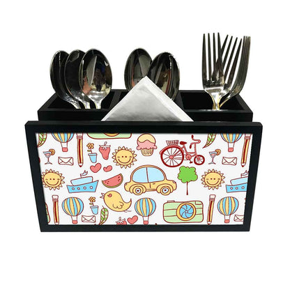 Cutlery Tissue Holder Napkin Stand -  Kids Toy Nutcase