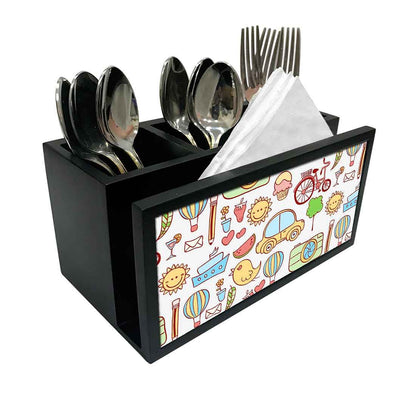 Cutlery Tissue Holder Napkin Stand -  Kids Toy Nutcase